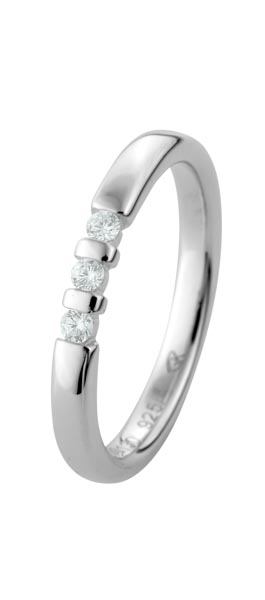 530130-Y520-001 | Memoirering Osnabrück 530130 600 Platin, Brillant 0,090 ct H-SI∅ Stein 2,0 mm 100% Made in Germany   762.- EUR   