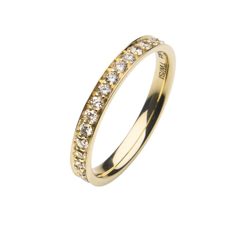 533689-5100-001 | Memoirering Osnabrück 533689 585 Gelbgold, Brillant 0,460 ct H-SI100% Made in Germany   1.809.- EUR   